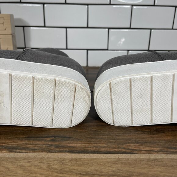 Skechers Lift Off Womens Size 9.5 Shoes Shimmer Pewter Hidden Wedge Ankle Boots - Picture 8 of 13